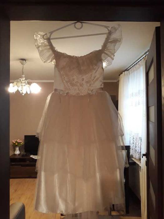Sukienka tiulowa "księżniczka"-słodka jak wata cukrowa