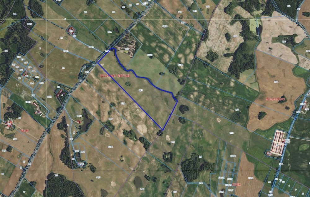 Atrakcyjna nieruchomość rolna 16,58 ha przy dr. kraj. 59 pod Giżyckiem