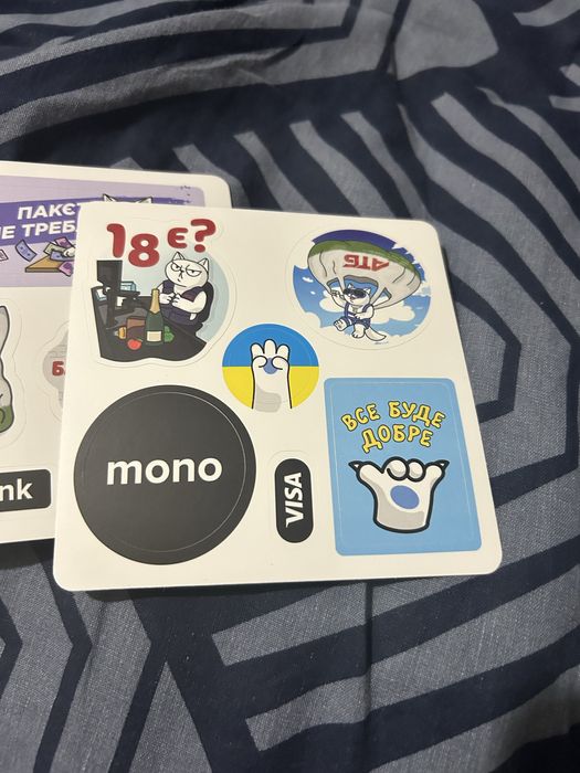 2 шт стикеры наклейки mono