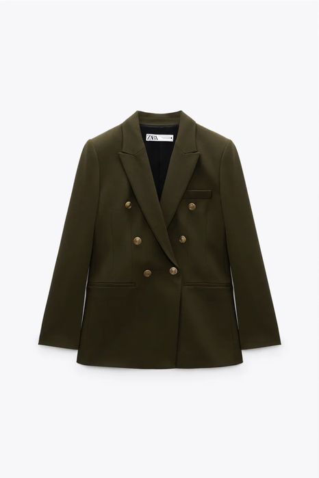 Піджак двобортний, жакет, блейзер ZARA