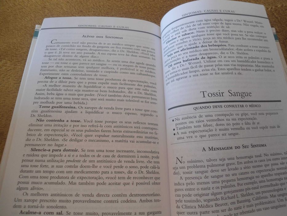 Sintomas Causas & Curas-Como compreender e tratar + de 100 problemas