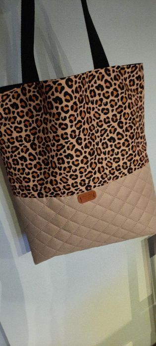 Torba shoperka panterka nowa