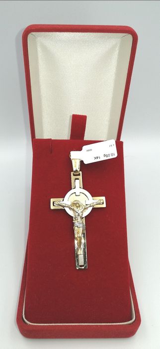 Złoty krzyżyk Duży Nataliebizu.