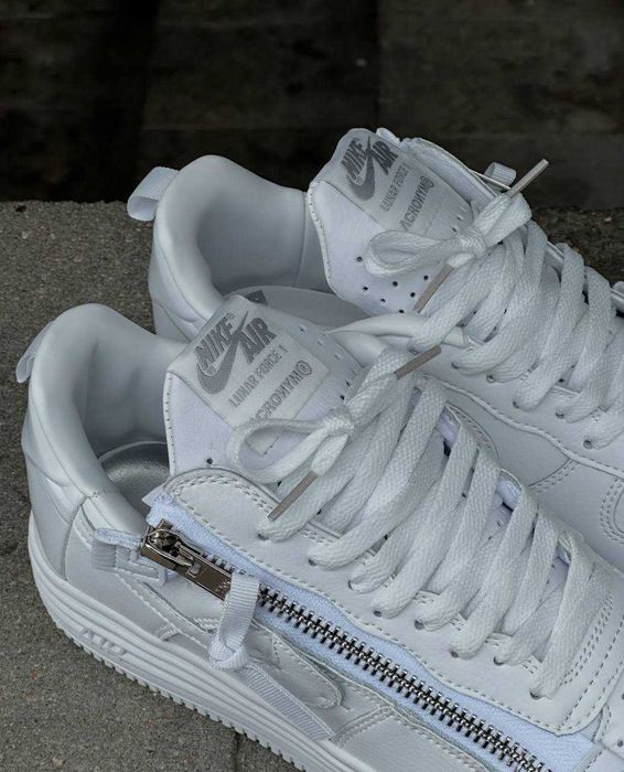 (БЕЗ ПЕРЕДОПЛАТИ)Nike Lunar Force 1 Low Acronym White Найк Лунар Форси