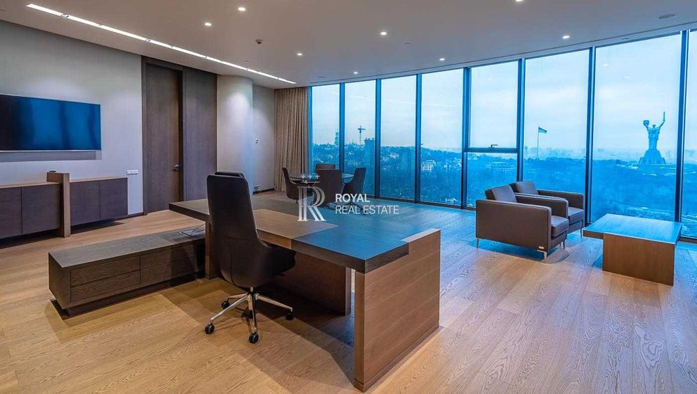 Оренда Офіс Київ Печерськ БЦ IQ Business Center 767 м² 18 поверх Дизайнерський ремонт Меблі Тераса Панорамний вид Резервне живлення