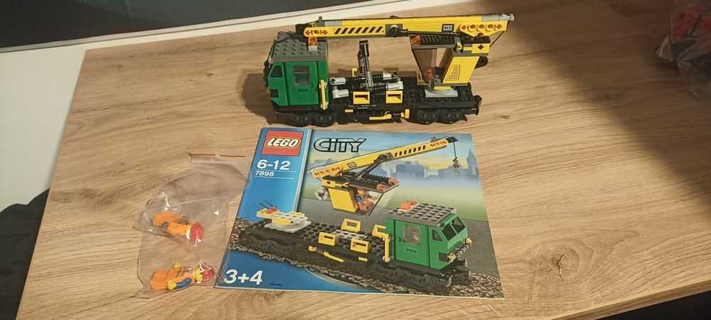 LEGO City 7898 Pociąg Sam Wagon Towarowy Dźwig Kraków Bieńczyce • OLX.pl