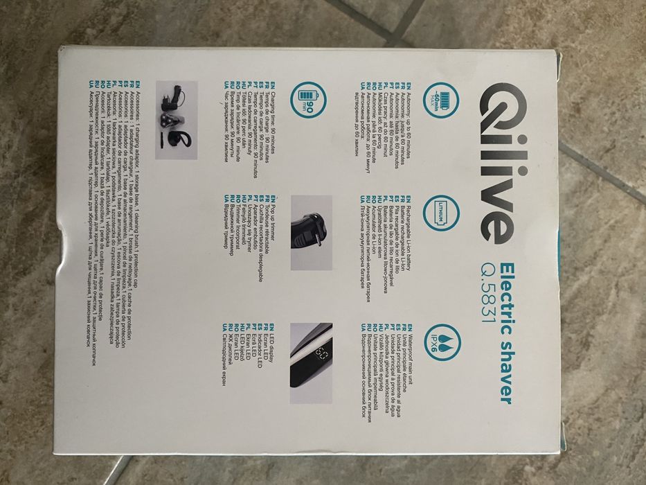 Máquina de barbear Qilive - Nova