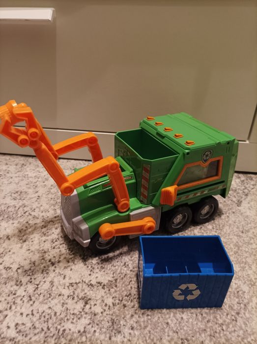 Psi patrol duży wóz do recyklingu śmieciarka Rocky