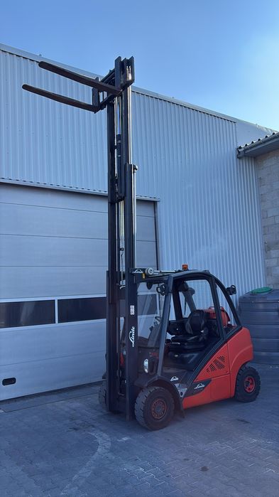 Wózek widłowy LINDE H25T EVO, triplex, przesuw, GAZ