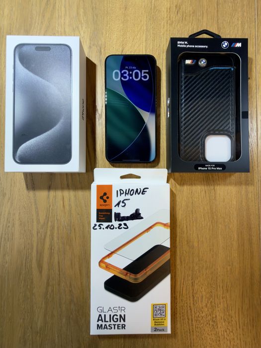 iPhone 15 Pro Max 512 GB Stan Idealny Tytanowy Czarny