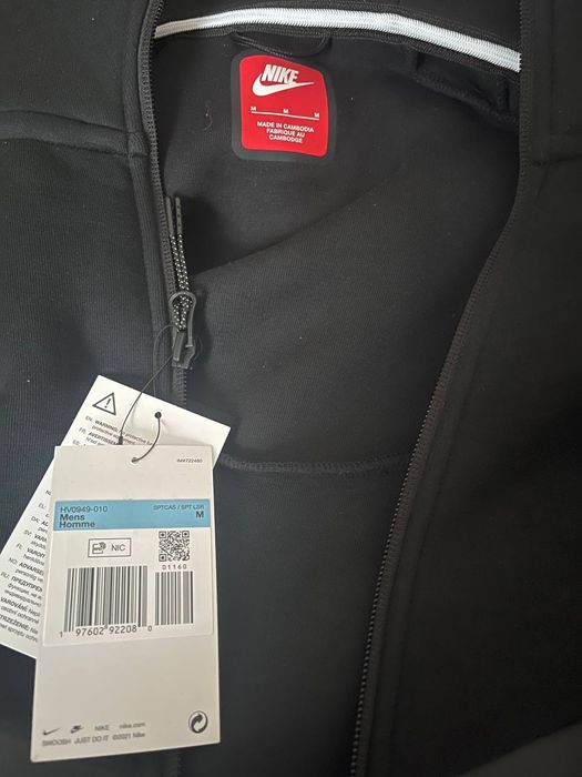 Кофта Nike Tech Fleece Black розмір M