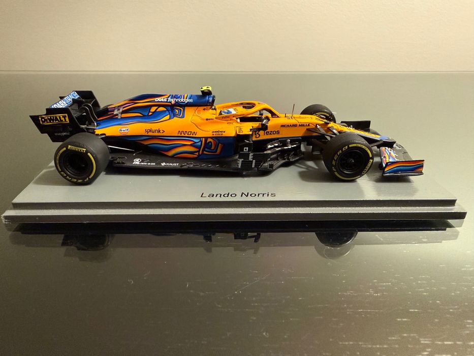 Lando Norris, Miniatura Spark 1:43, Mclaren Abu Dhabi 2021