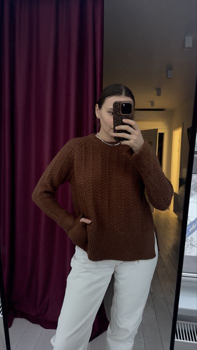 Вʼязаний коричневий светр, N&M