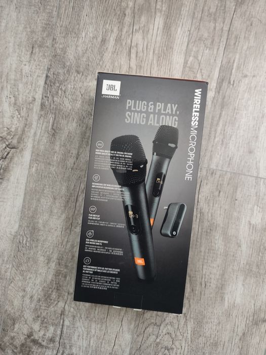 JBL Wireless Microphone – 2 bezprzewodowe mikrofony | NOWE | Karaoke / PartyBox