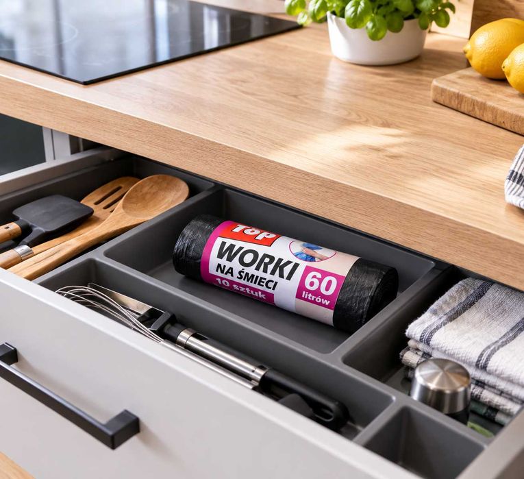 60 litrów worki 100 sztuk czarne