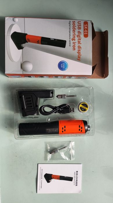 Аккумуляторний USB паяльник. Новый