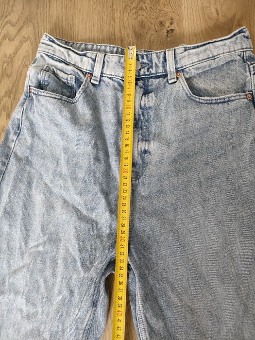 Jeansy wide leg z wysokim stanem