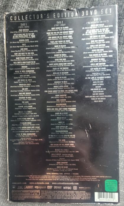 DVD 3 discos completos AC/DC PLUG ME IN edição de colecionador
