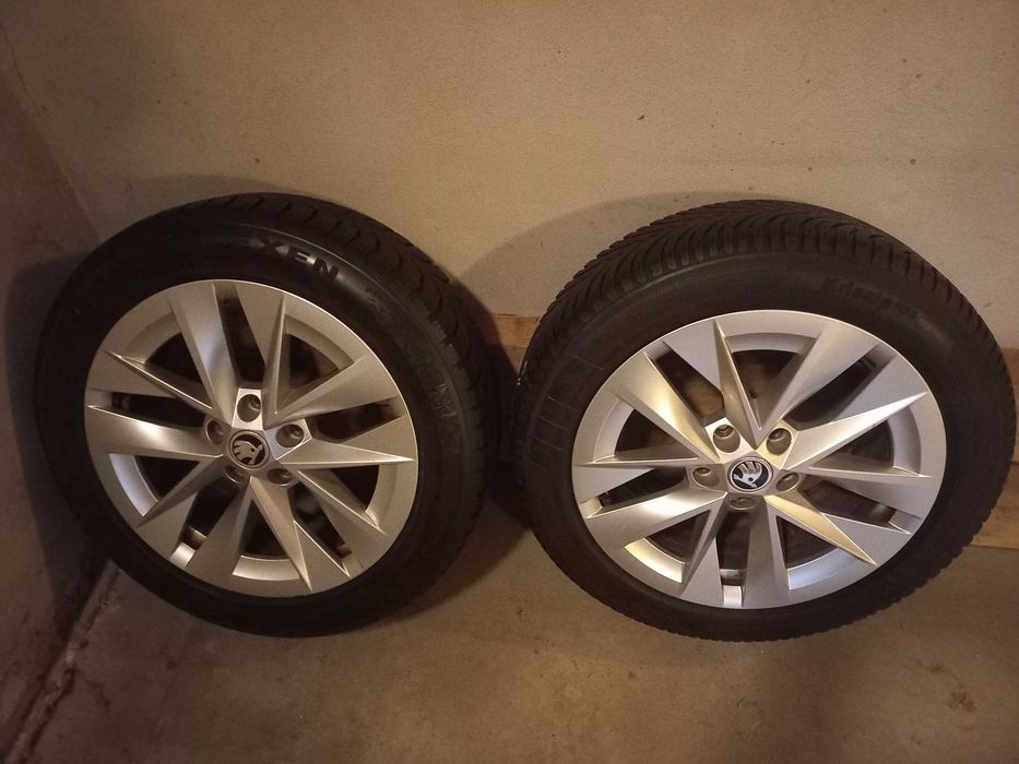 koła oryginał Skoda, felgi z oponami, same felgi