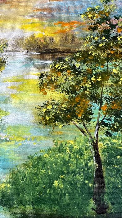 pejzaż akryl na płótnie