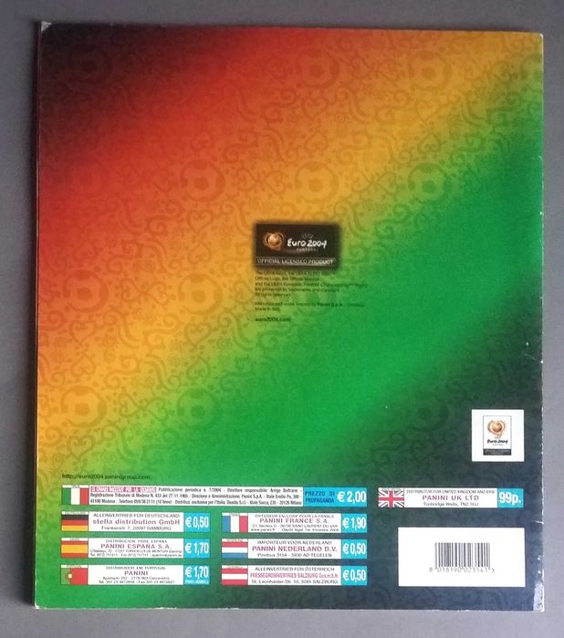 Caderneta de cromos Euro 2004