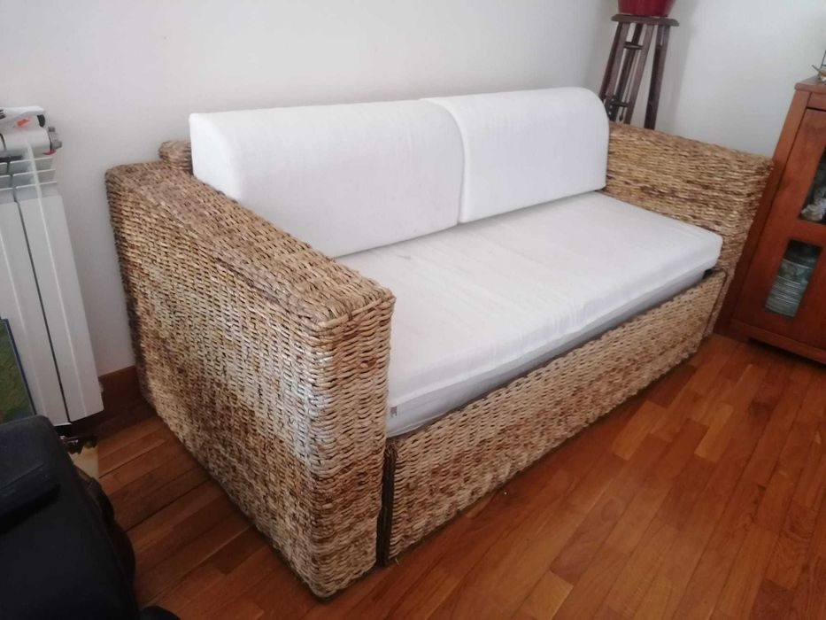 Sofá de palhinha