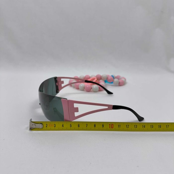 Conjunto de Acessórios Y2K Óculos de Sol Rosa
