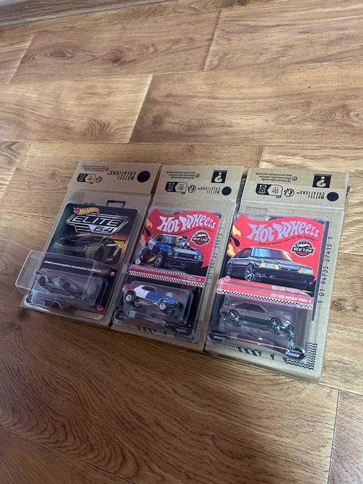 Hot Wheels Elite 64 Rlc Mustang Nissan Skyline AMC Javelin Lamborghini Aventador BMW 3.0 CSL Mercedes 300 SL PETRONAS Formula 1 Хот Вілс