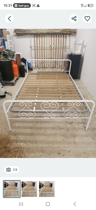Cama ferro branca