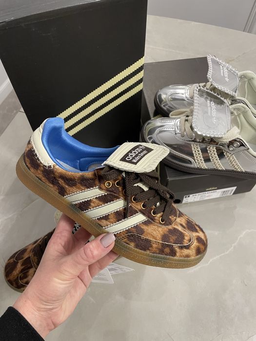 Кросівки adidas samba Wales Bonner pony leo silver adidas леопард
