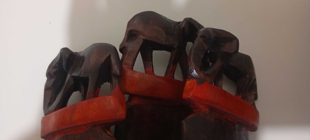 Suporte com taça artesanato africano