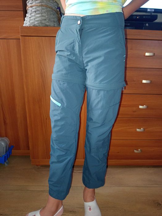 Spodnie turystyczne Quechua MH500 2w1 8-9 lat 131-140cm