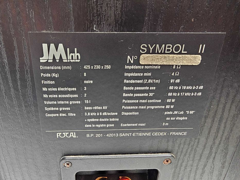 Kolumny Głośniki JMLab Symbol II * Komis Madej Gorlice
