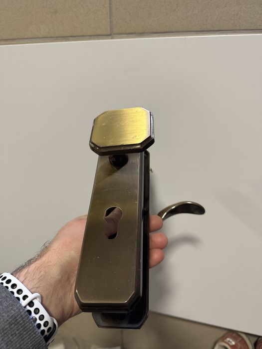 Klamka szyld mosiądz