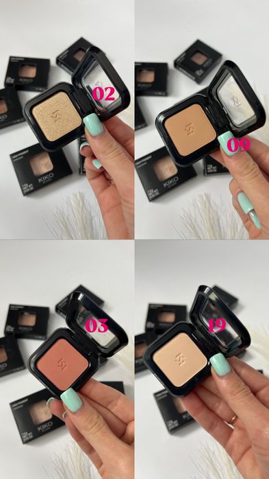 Тіні high pigment kiko malino тіні кікл мілано 20 30 31 25 03 21 02