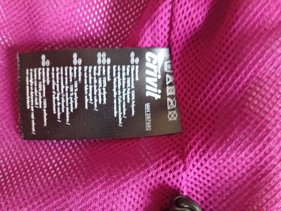 Kurtka damska Crivit S 36/38 trekkingowa bordowa