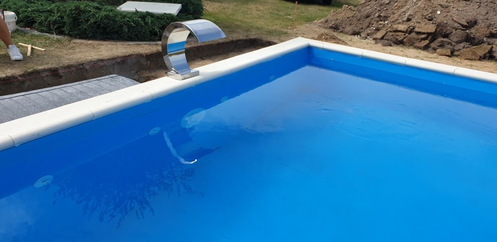Bloczki styropianowe na basen oryginalne wzmocnione basenowe 8x4x1,5m