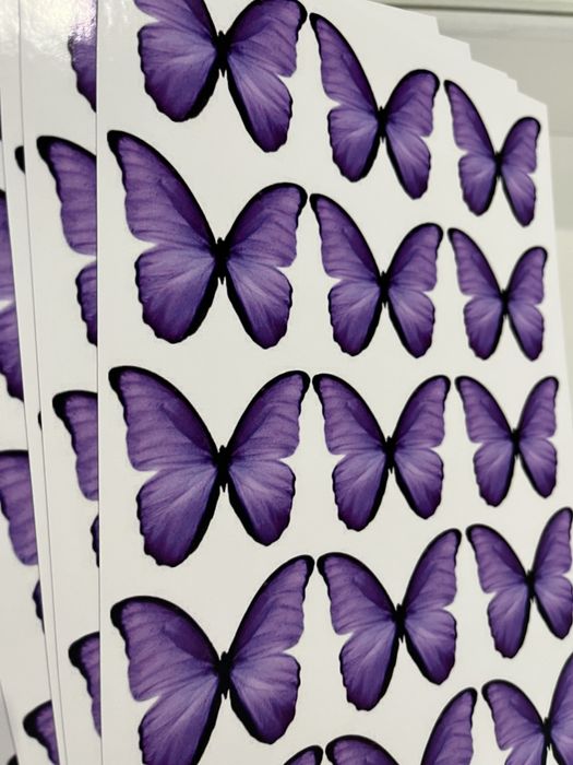 Метелики на букети - друк листами