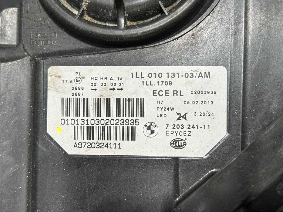 Ótica esquerda BMW Série 5 F10 (2014)