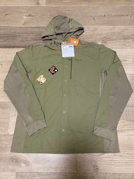 Літня чоловіча сорочка-худі Simms Intruder Hoody Bay Leaf UPF30
