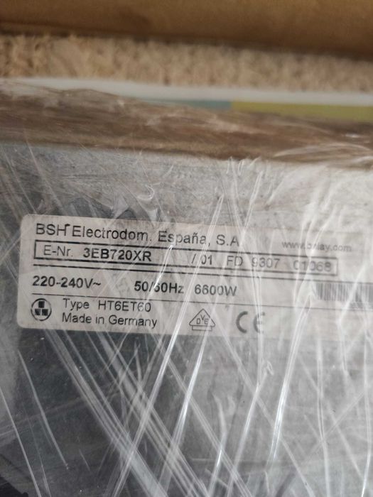 Placa Vitrocerâmica Bosch 3EB720XR AVARIADA para peças