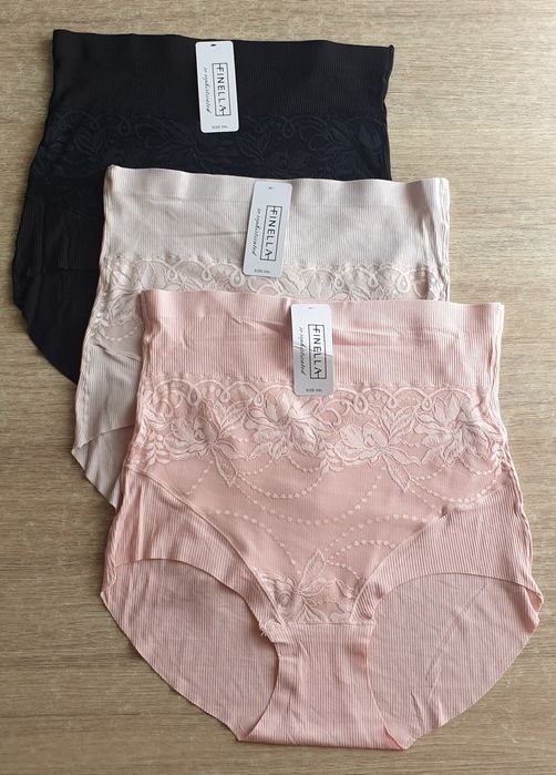 3x figi damskie wysokie 3XL Finella