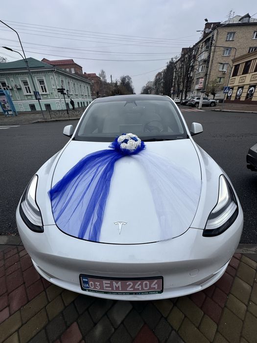 Прокат/Оренда авто на весілля Тесла модель Y Черкаси та область