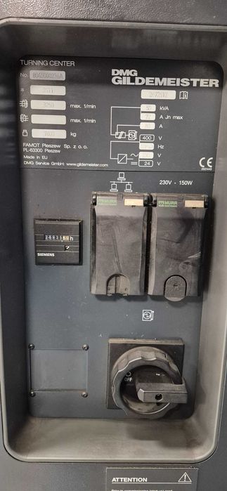 Tokarka DMG CTX510 OŚ C napędzane narzędzia