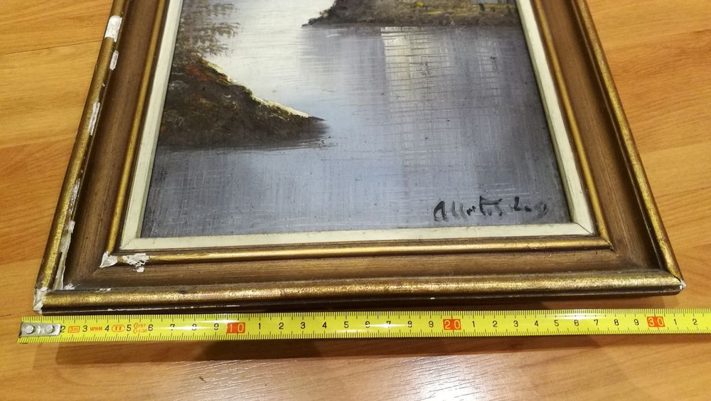 Quadro antigo pintado á mão424395384575109121