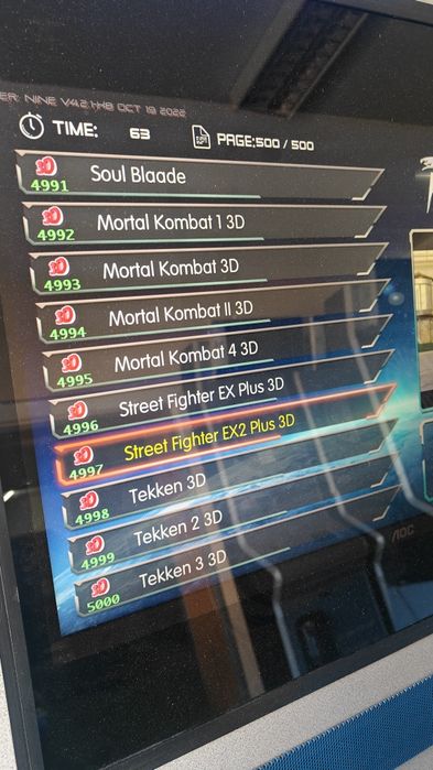 Máquina diversão consola com 5.000 Jogos