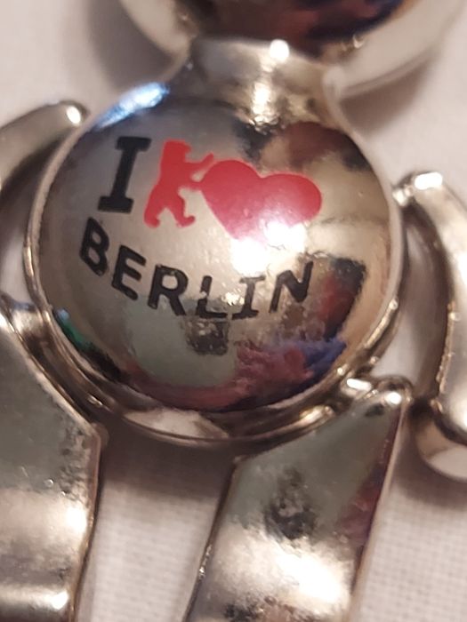Porta-chaves I love Berlin urso em Metal.