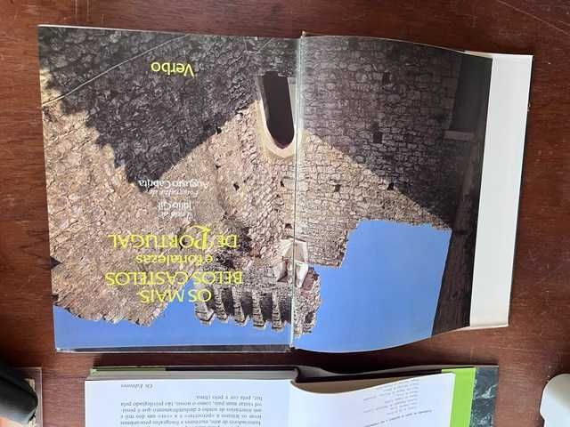 Lote 5 Livros sobre Património de Portugal (Castelos, Igrejas e Maravilhas)