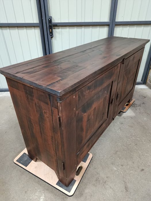 Komoda brązowa, kolonialna. Klasyczna. 155 cm. Lite drewno.