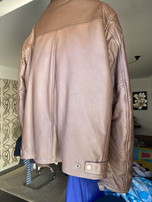Casaco de Pele Motard com protecção Tamanho M